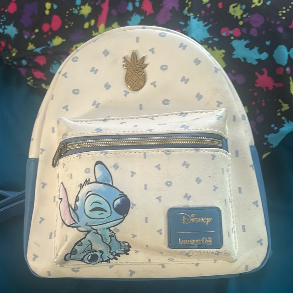 Disney loungefly stitch backpack